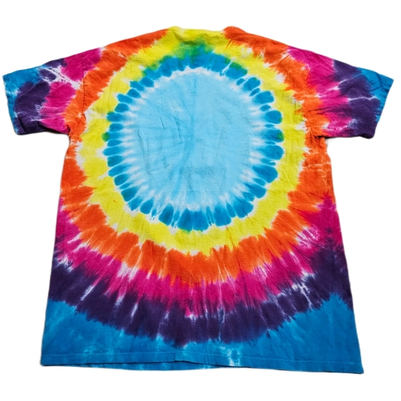 Grateful Dead Head 2018 Tie Dye T-Shirt Men 3XL Thinking Skull Skeleton Roses - Picture 6 of 6